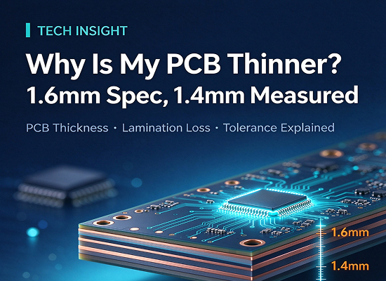 Why Is a 1.6mm PCB Coming Out at Only 1.4mm? PCB Thickness, Tolerance and Lamination Loss Explained