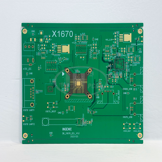 6-Layer 1-Stage HDI PCB with Resin Plugged Vias & Controlled Impedance