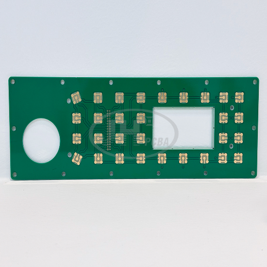 PCB with Depth-Controlled Slots & Holes and Selective Thick Electroless Gold Plating