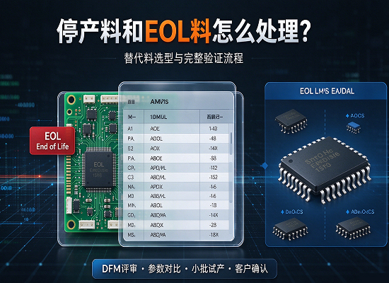PCBA打样停产料 EOL 料怎么处理？元器件替代料选型与验证流程｜爵辉伟业电路