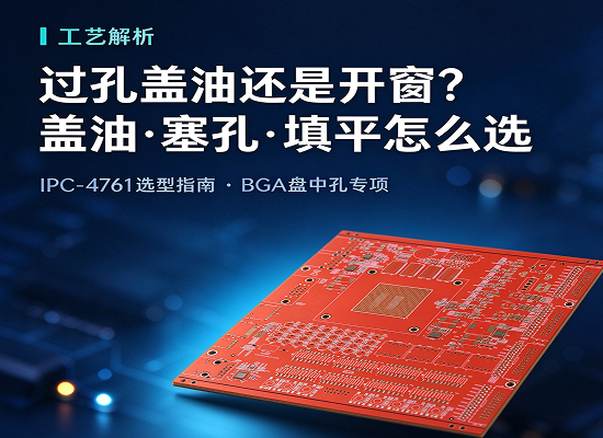 PCB 过孔盖油还是开窗？盖油、塞孔、填平盖帽一文选对，Layout 工程师处理BGA 盘中孔别再随手勾
